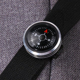 Mini Watch Strap Button Compass for Paracord Bracelet