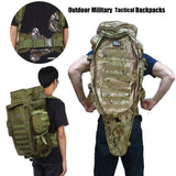 80L Waterproof Molle Camo Tactical Backpack