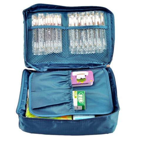 Purplish Blue Outdoor Travel First Aid Kit Bag